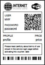 Sample readyVoucher voucher design: Generic voucher for 50mm POS printers